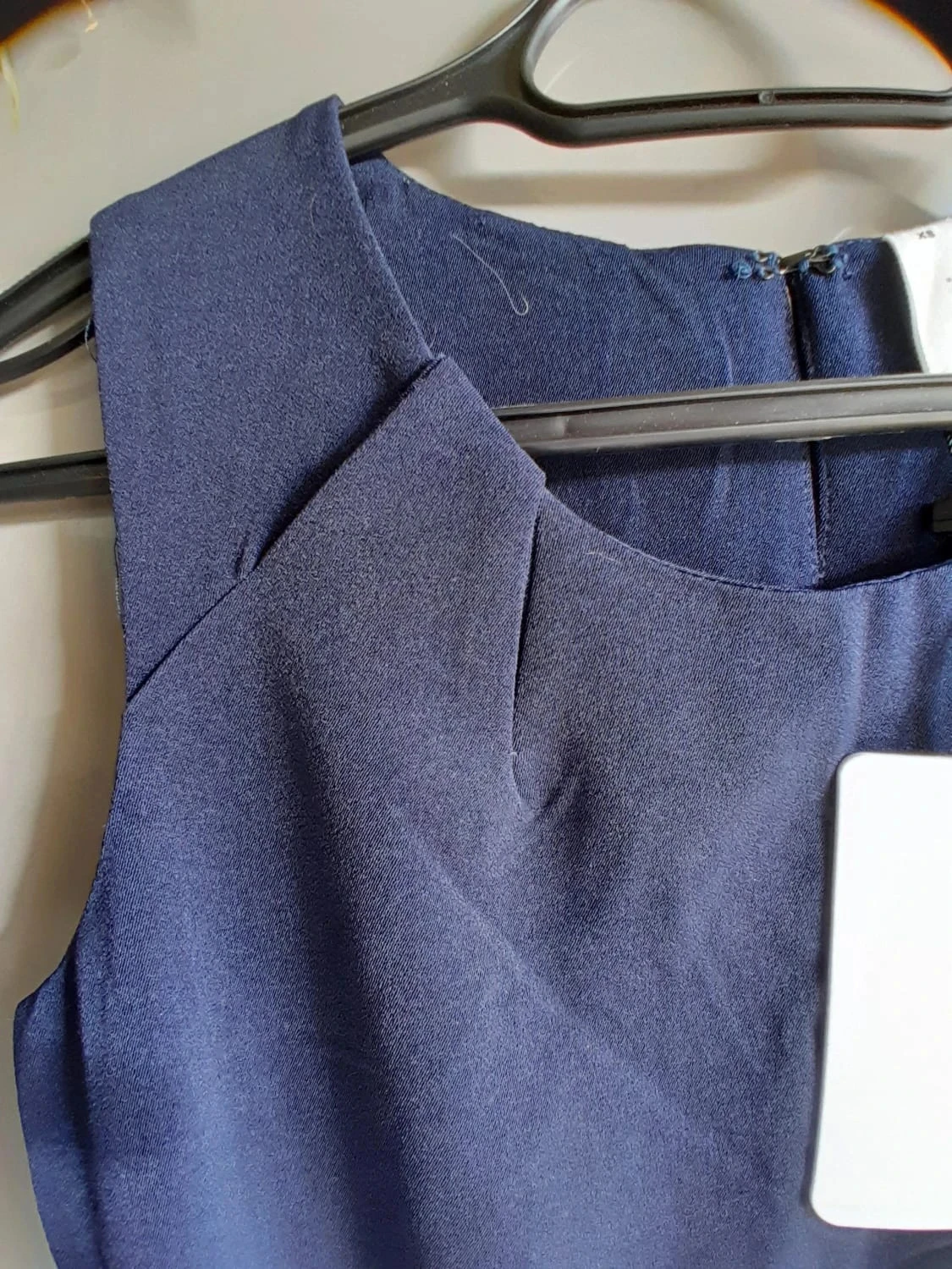 Vestido de fiesta, sin mangas, color azul marino, talla XS – photo 3